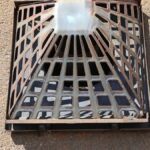 Belüftungselement eines Gasofens, das für Luftzirkulation sorgt.