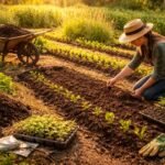 tavaszi felébredés a kertben, gondosan előkészített talaj, ütemezett feladatok a szezonra